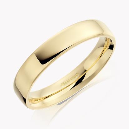 4mm Flat Court Wedding Ring