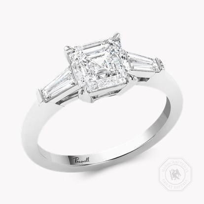 Regency 1.70ct Asscher Cut Diamond Ring in Platinum