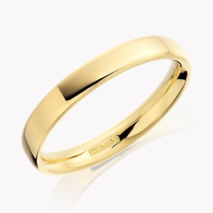 3mm Flat Court Wedding Ring