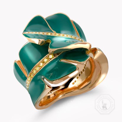 Wildflower Wild Strawberry Yellow Diamond Ring 0.33ct in Yellow Gold