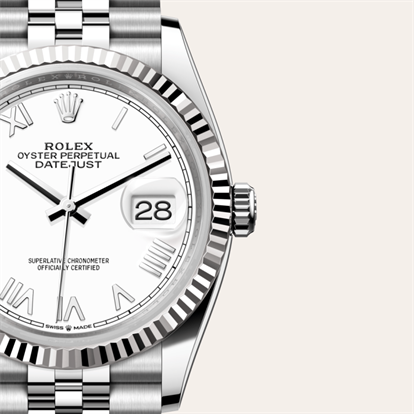 Datejust 36, Oyster, 36 mm, Oystersteel and white gold watch
