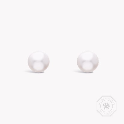 Akoya Pearl Stud Earrings in 18ct White Gold