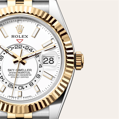 Sky-Dweller, Oyster, 42 mm, Oystersteel and yellow gold watch
