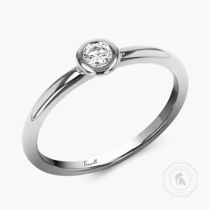 Sundance 0.15ct Diamond Solitaire Ring in 18ct White Gold