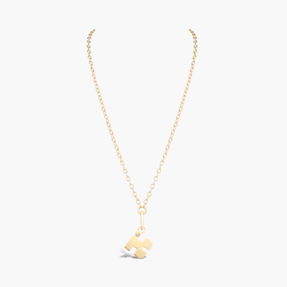 Letter K Diamond Pendant Charm