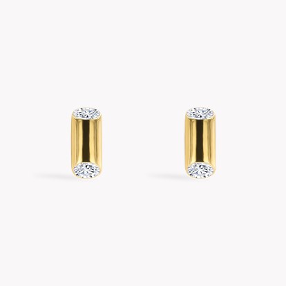 Eclipse 0.58ct Diamond Stud Earrings in 18ct Yellow Gold