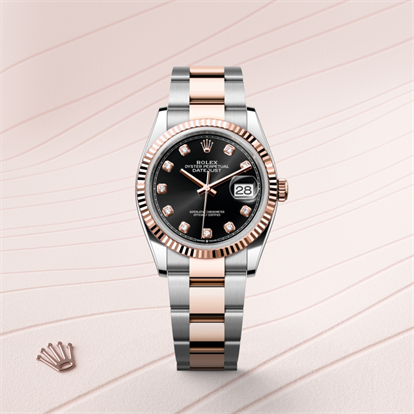 Datejust 36, Oyster, 36 mm, Oystersteel and Everose gold watch