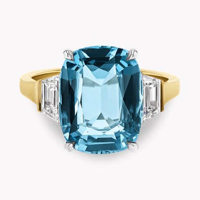 Lukusuzi Aquamarine and Diamond Ring
