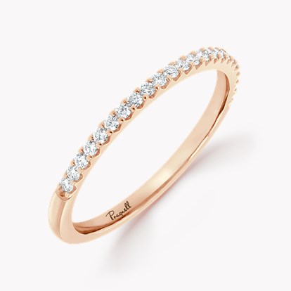 Brilliant Cut Diamond Half Eternity Ring 0.20ct in 18ct Rose Gold