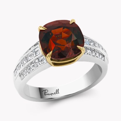 Masterpiece 4.24ct Cushion Cut Sri Lankan Alexandrite and Diamond Ring in Platinum and 18ct Yellow Gold