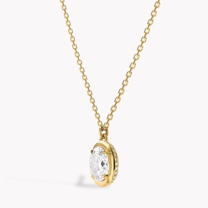 Skimming Stone 1.51ct Botswana Diamond Pendant