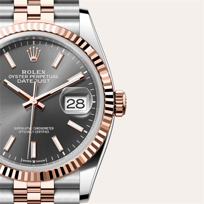 Datejust 36, Oyster, 36 mm, Oystersteel and Everose gold watch