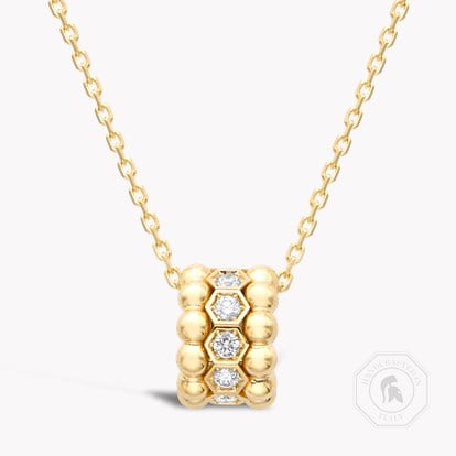 Bohemia Diamond Set Hexagonal Pendant