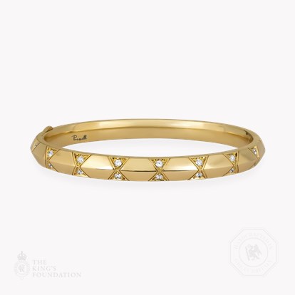 Origins Medium Diamond Set Bangle