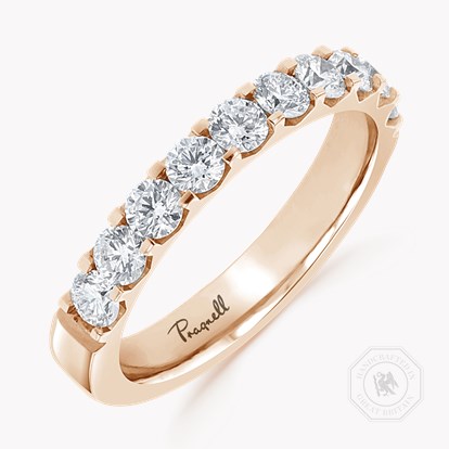 Brilliant Cut Diamond Half Eternity Ring