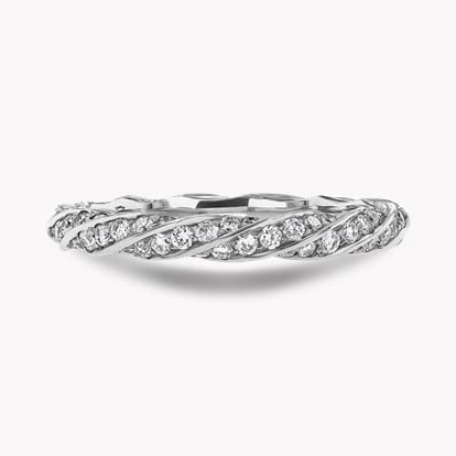 Contemporary Brilliant Cut 0.80ct Twist Eternity Ring