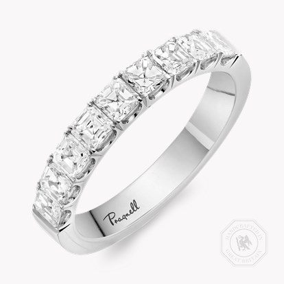 Asscher Cut Diamond Nine Stone Ring