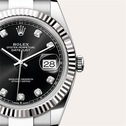 Datejust 41, Oyster, 41 mm, Oystersteel and white gold watch