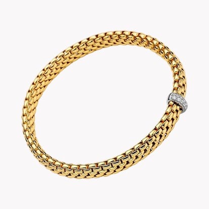 FOPE Vendôme Flex'it 0.10ct Diamond Bracelet in 18ct Yellow Gold