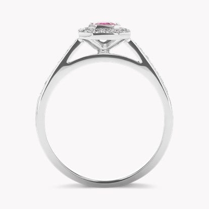 Octagonal Cut Ruby Ring