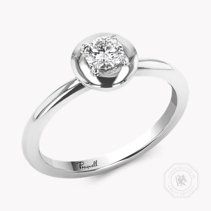 Skimming Stone 0.30ct Brilliant Cut Diamond Ring