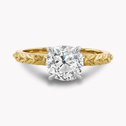 Apple Blossom 1.79ct Antique Cushion Cut Diamond Ring