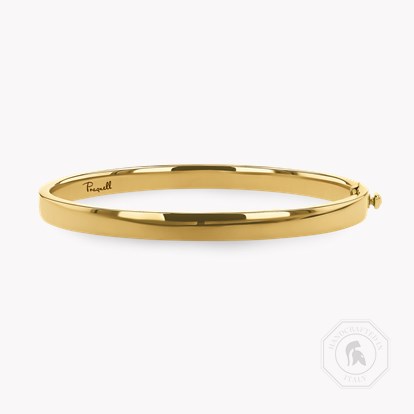 Plain Polished 6mm Square Edged Bangle