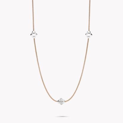 Fope Phylo Diamond Necklace 0.16ct in 18ct Rose Gold