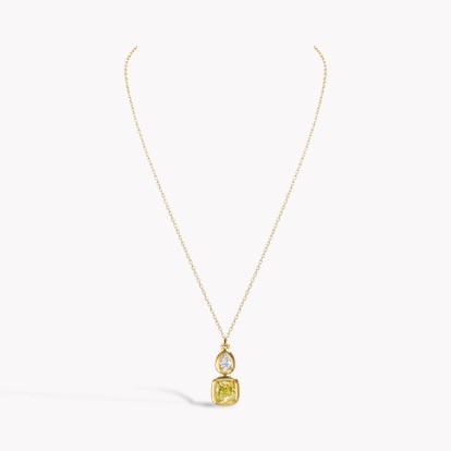 Skimming Stone 2.27ct Kimberley Yellow Diamond Pendant