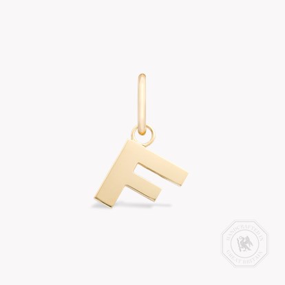 Letter F Pendant Charm