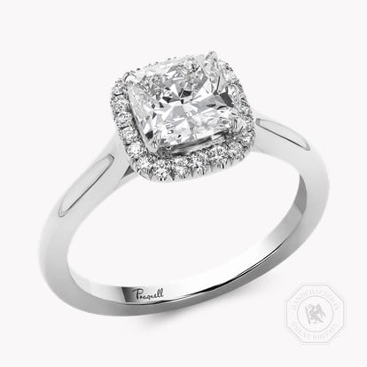 Celestial 1.53ct Cushion Cut Diamond Cluster Ring