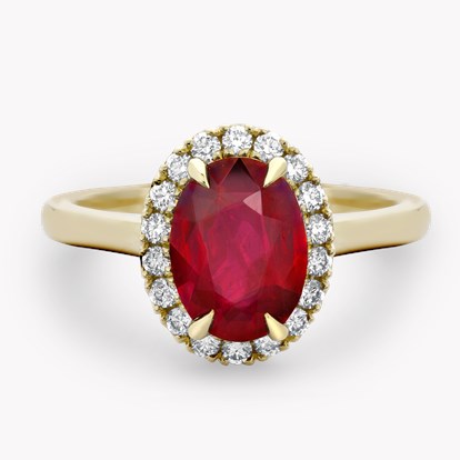Celestial Mozambique 2.64ct Ruby and Diamond Cluster Ring