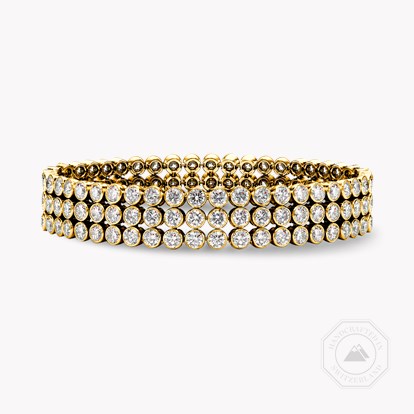 Brilliant Cut Diamond Bracelet 14.90ct in Yellow Gold