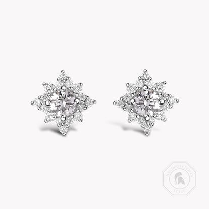 Star Struck Diamond Stud Earrings 0.77ct in 18ct White Gold