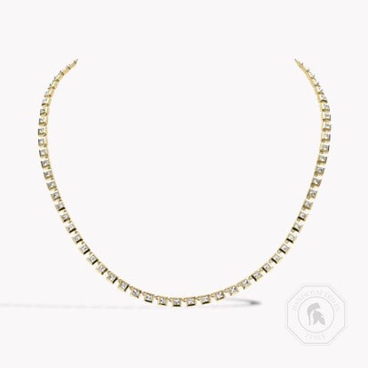 RockChic 5.93ct Inverted Princess Cut Diamond Necklace