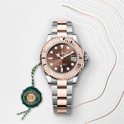 Yacht-Master 37, Oyster, 37 mm, Oystersteel and Everose gold watch