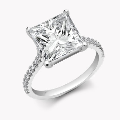 Diamond Solitaire Ring 5.05ct in Platinum