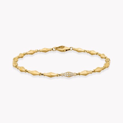 Cleopatra 0.188ct Diamond Gold Link Mini Bracelet