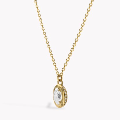 Skimming Stone 0.71ct Diamond Pendant