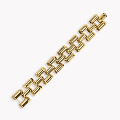 Art Deco Three Row Bar Bracelet