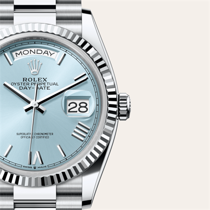 Day-Date 36, Oyster, 36 mm, platinum watch