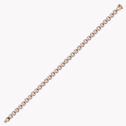 Sundance 6.60ct Heartshape Diamond Tennis Bracelet