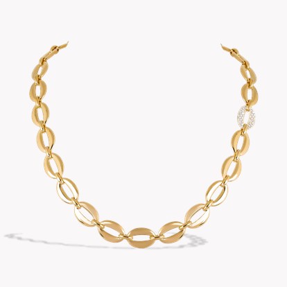 Freya Valkyrie 1.192ct Diamond Oval Link Necklace