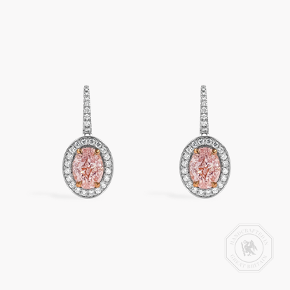 Masterpiece 2.08ct Pink Diamond Drop Earrings