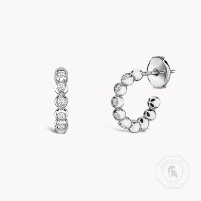 Bohemia Diamond Hoop Earrings 0.27ct in 18ct White Gold