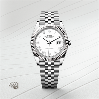 Datejust 41, Oyster, 41 mm, Oystersteel and white gold watch