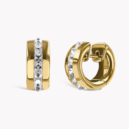 RockChic Diamond Hoop Earrings 1.40ct in 18ct Yellow Gold