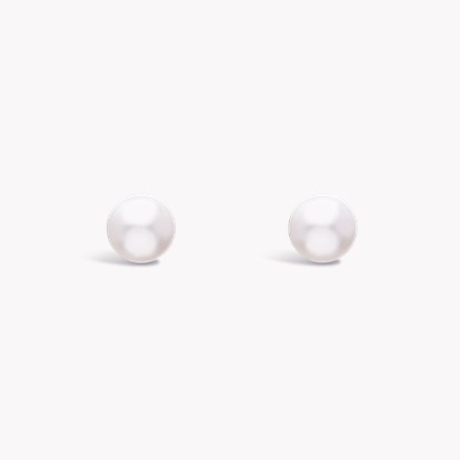 Akoya Pearl Stud Earrings in 18ct Yellow Gold