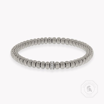 Bohemia 0.14ct Large Brushed Expandable Diamond Bangle