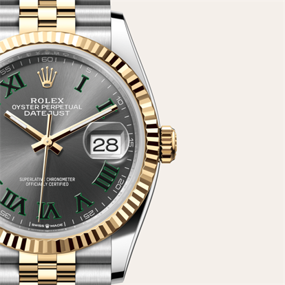 Datejust 36, Oyster, 36 mm, Oystersteel and yellow gold watch